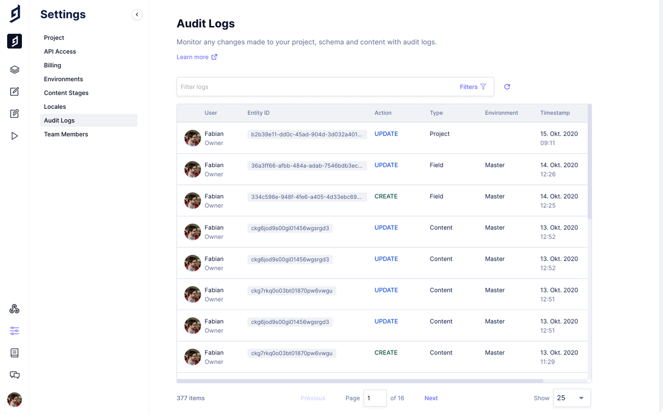 Audit Logs Explorer